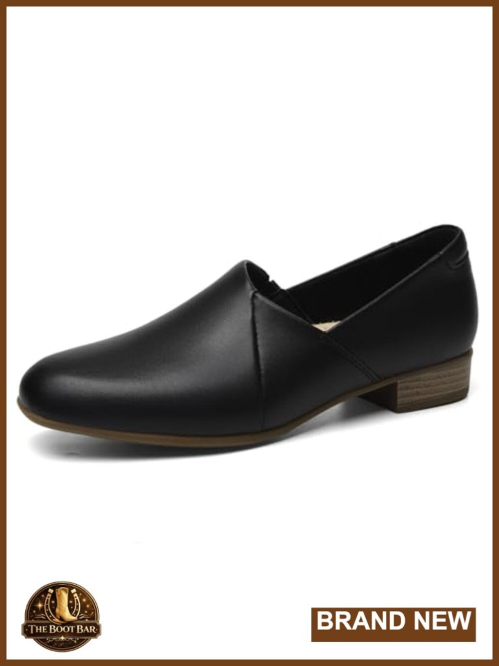 Women's Leather Loafers Slip-On Comfort Dress Shoes Casual Flats